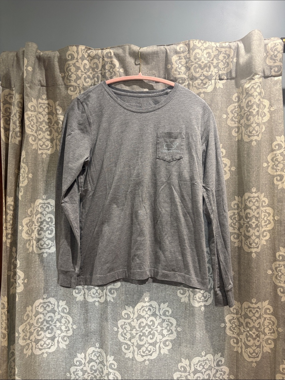 Vineyard Vines Women's Long Sleeve Pocket Tee - Gray